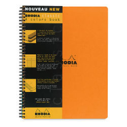 Rhodia Wirebound 4-Color Notebook - 11-3/4" x 9", Orange