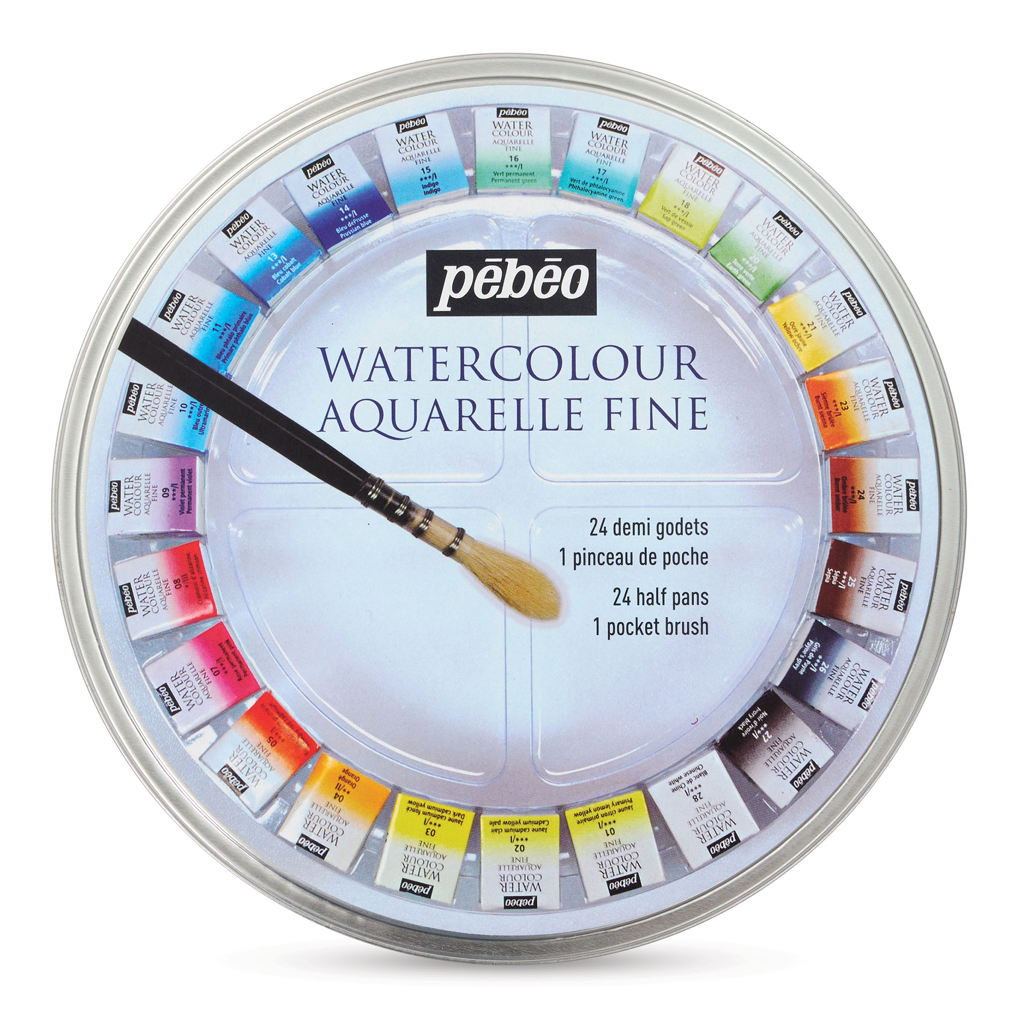 PEBEO FINE WATERCOLOR SETS : 12 OR 24 METAL BOX – Magnifico Beaux Arts