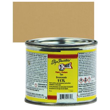 Open in modal - 1-Shot Lettering Enamel - Tan, 4 oz can and swatch