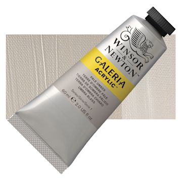 Open in modal - Winsor & Newton Galeria Flow Acrylic - Pale Umber, 60 ml tube and swatch