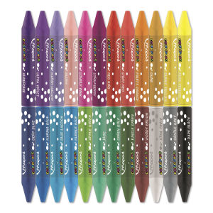 Maped Color'Peps Triangular Oil Pastels - Set of 24