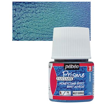 Open in modal - Pebeo Fantasy Prisme Paint - Marina Blue, 45 ml bottle and swatch