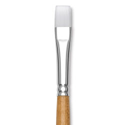 Grumbacher Bristlette Brush - Bright, Long Handle, Size 6