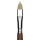 Escoda Futura Synthetic Bristle Brush - Series 5410, Short Filbert, Size 12, Long Handle, close-up