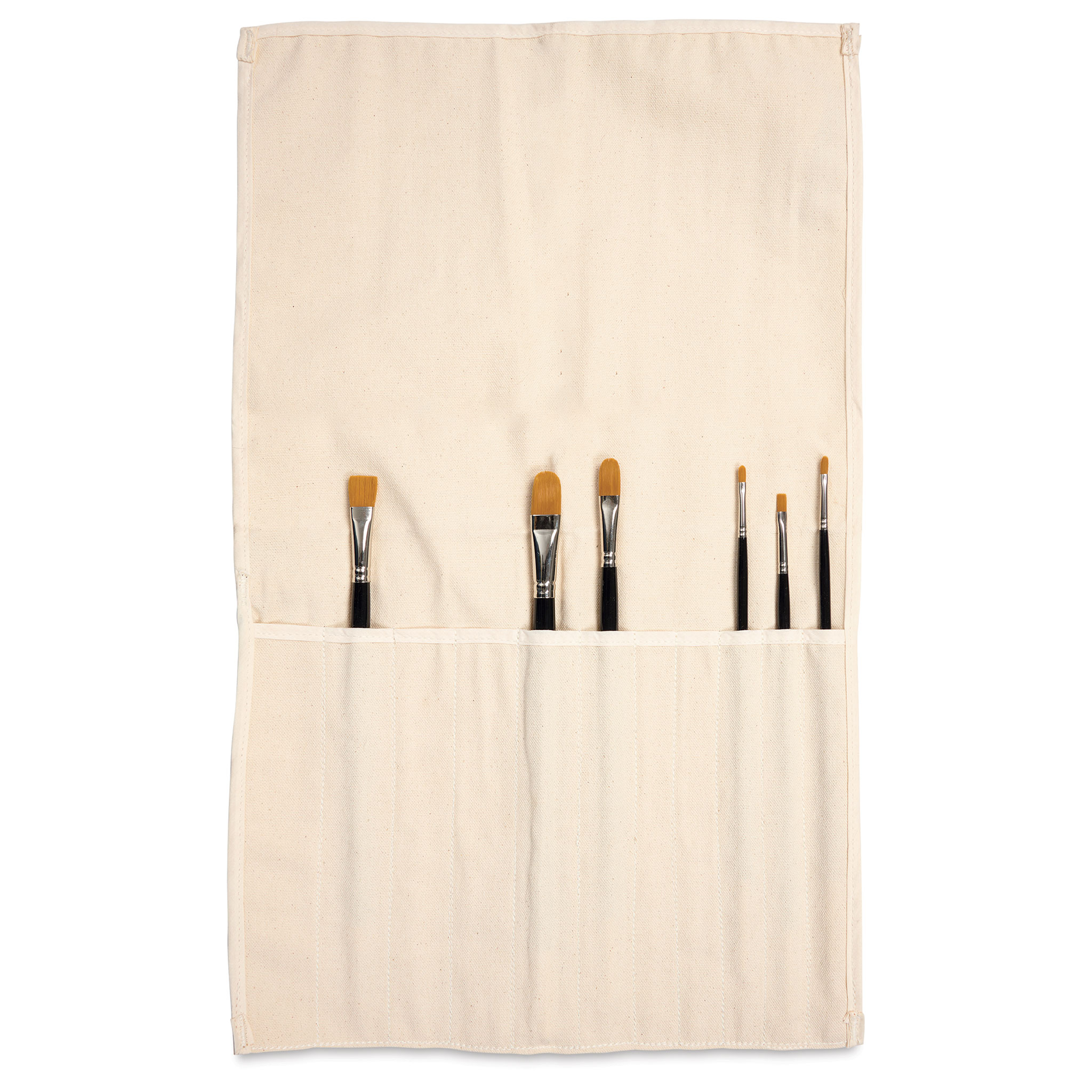 Tran Products 961TNAT Brush Roll Up Natural Canvas