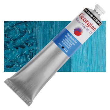 Open in modal - Georgian Water Mixable Oil - Coeruleum Hue, 200 ml tube and swatch