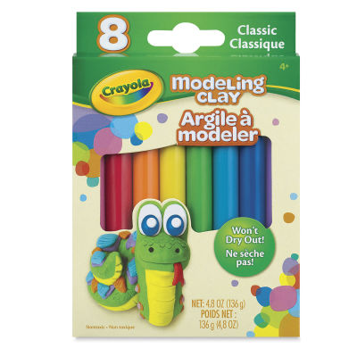 Modeling Clay, Set of 8-Assorted Classic Colors Outside of Package
