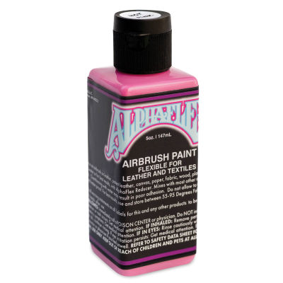 Alpha6 AlphaFlex Airbrush Textile and Leather Paint - Hot Pink, 5 oz