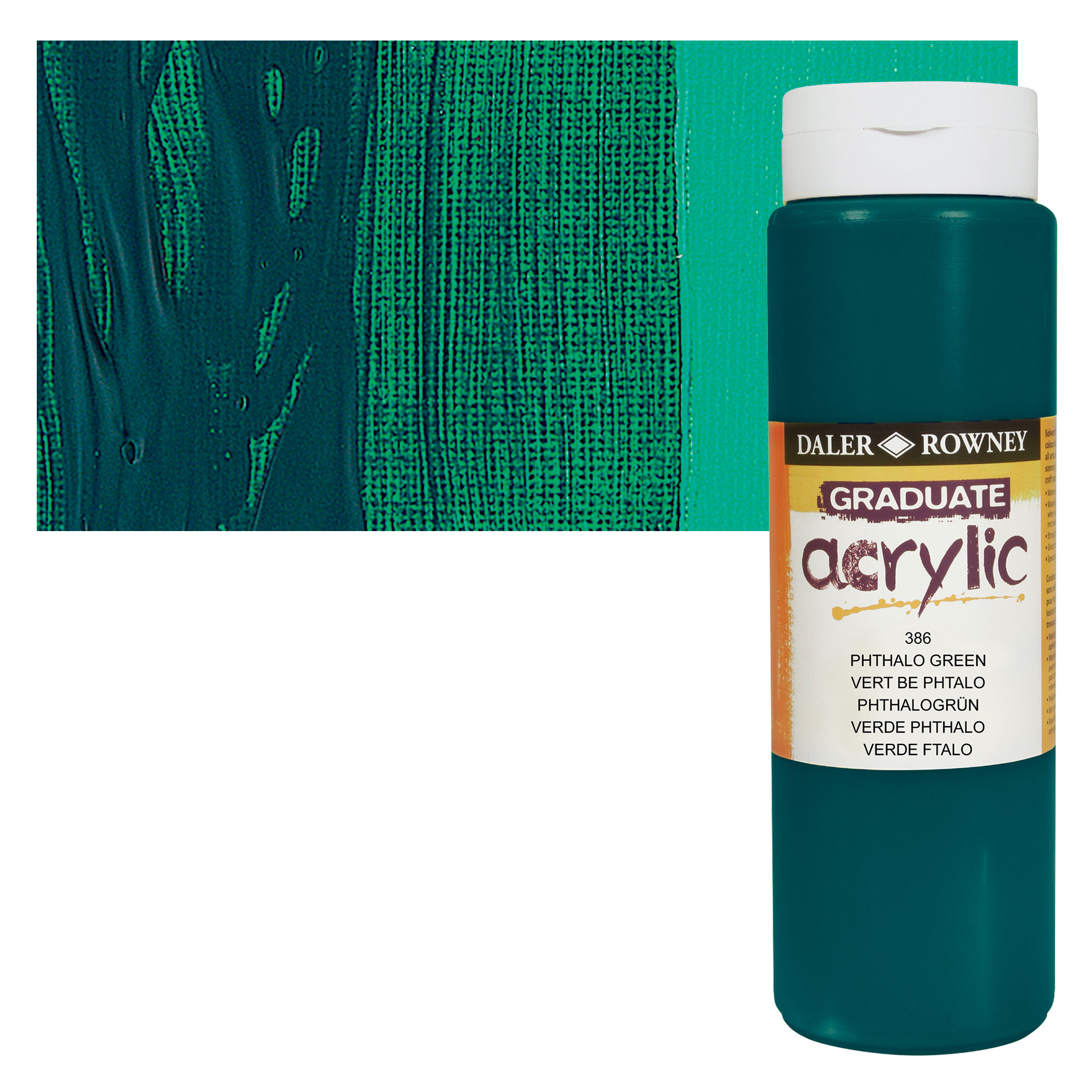 Daler Rowney : Graduate Acrylic Paint : 120ml : Phthalo Green