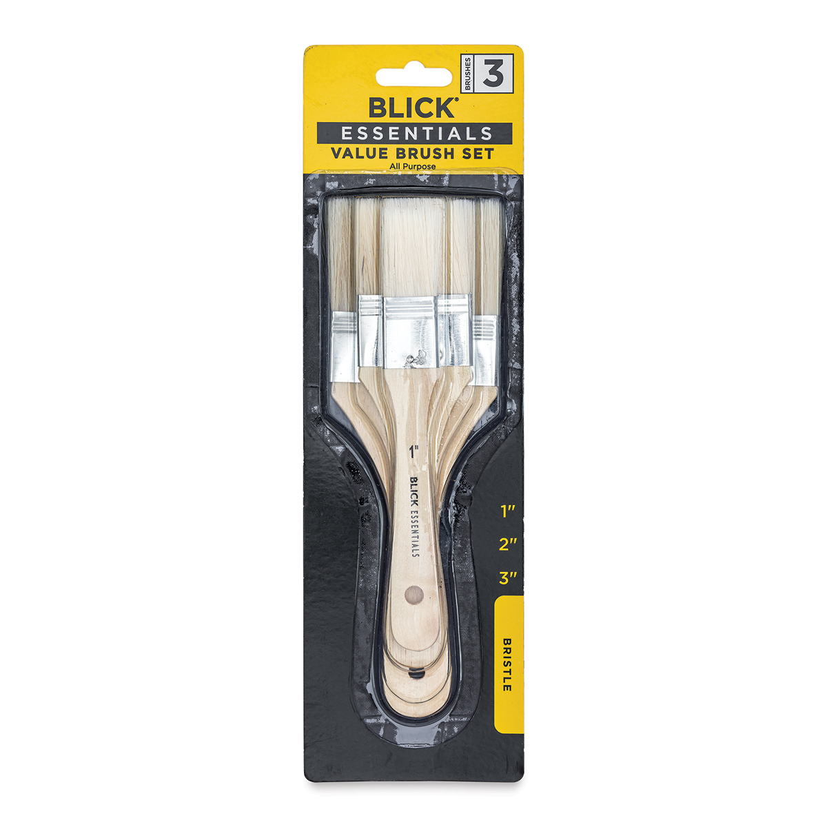 Heavy-Duty Wide Brushes, Set of 3