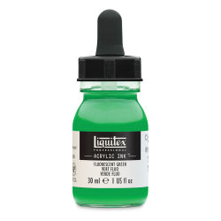 Liquitex Professional Acrylic Ink - Fluorescent Green, 30 ml