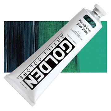 Open in modal - Golden Heavy Body Artist Acrylic - Phthalo Green (Blue Shade) and swatch