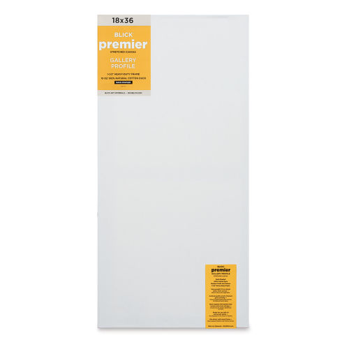 Blick Premier Stretched Cotton Canvas - Gallery Profile, Back-Stapled, 60 x 72, Pkg of 5