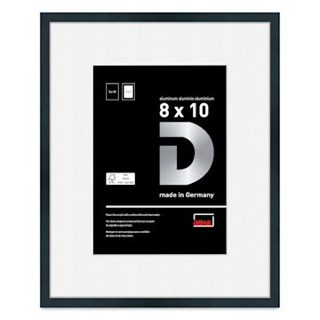 Open in modal - Deha Design Tribeca Frame - Black, 8" x 10", 5" x 7" Mat, with Easel Back
