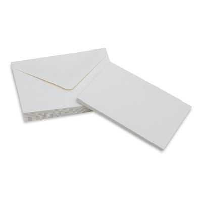 Original Crown Mill Flat Mini Cards - White, Pkg of 10