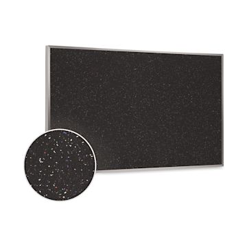 Open in modal - Ghent Recycled Rubber Tackboard - 8 ft x 4 ft, Confetti