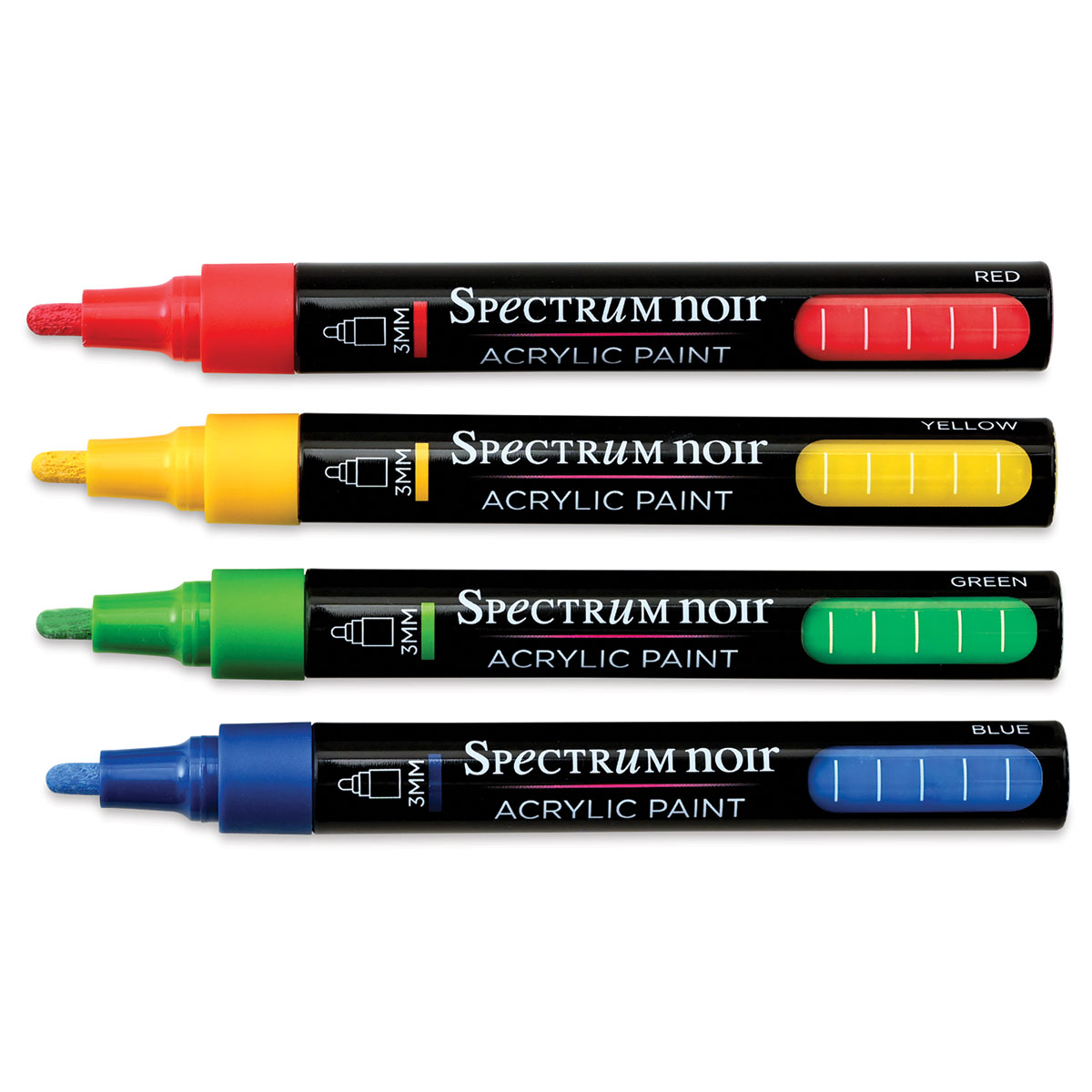Spectrum Noir Acrylic Paint Marker Set 4/Pkg - Bright
