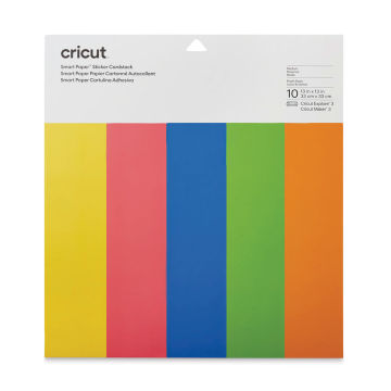 Cricut Smart Paper Sticker Cardstock - Bright Bows, 13" x 13", Package of 10 Sheets (In packaging)