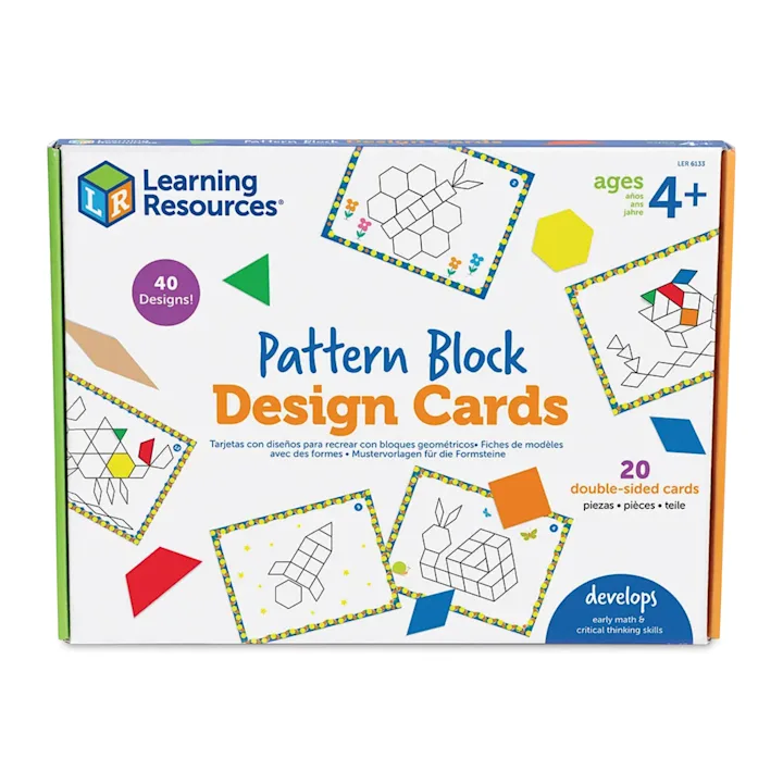 Learning Resources Pattern Block - Design Cards | BLICK Art Materials
