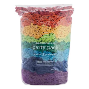 Open in modal - Friendly Loom Traditional Size Cotton Loops - Rainbow, Party Pack