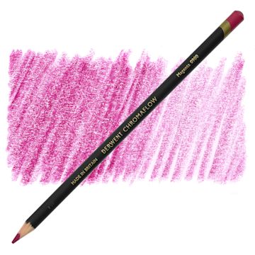 Open in modal - Derwent Chromaflow Colored Pencil - Magenta, swatch and block
