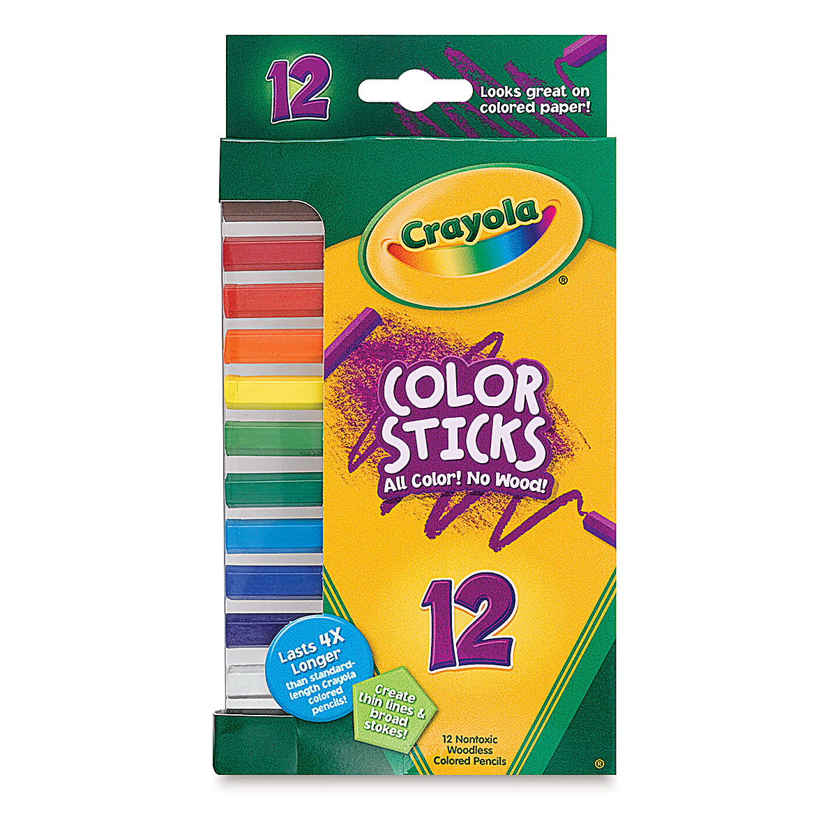 Red-orange Crayola Colored Pencils Set of 5 or 10 With Sharpener