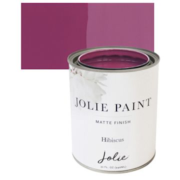 Open in modal - Jolie Matte Finish Paint - Hibiscus, Quart and swatch