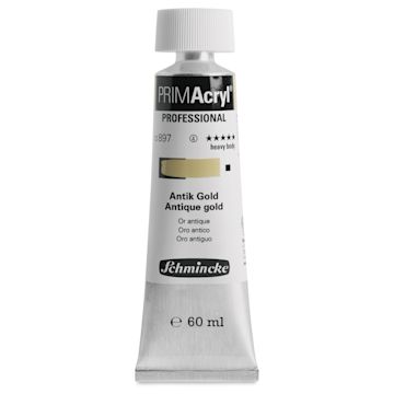 Open in modal - Schmincke Primacryl Professional Acrylic Paint - Antique Gold, 60 ml Tube
