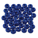 John Bead Fiber Craft Glass Beads - Royal Blue