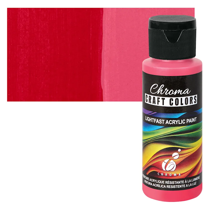 Chroma Craft Colors Acrylic Paint - Ruby Red, 2 oz | BLICK Art Materials