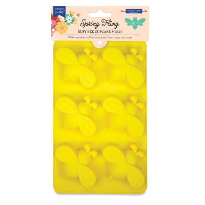 Handstand Kitchen Cupcake Mold - Spring Fling Busy Bee, front of the packaging.