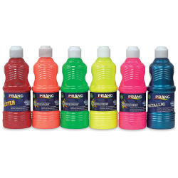 Prang Ready-To-Use Washable Tempera Paints - Assorted Special, Set of 6 colors, 16 oz bottles