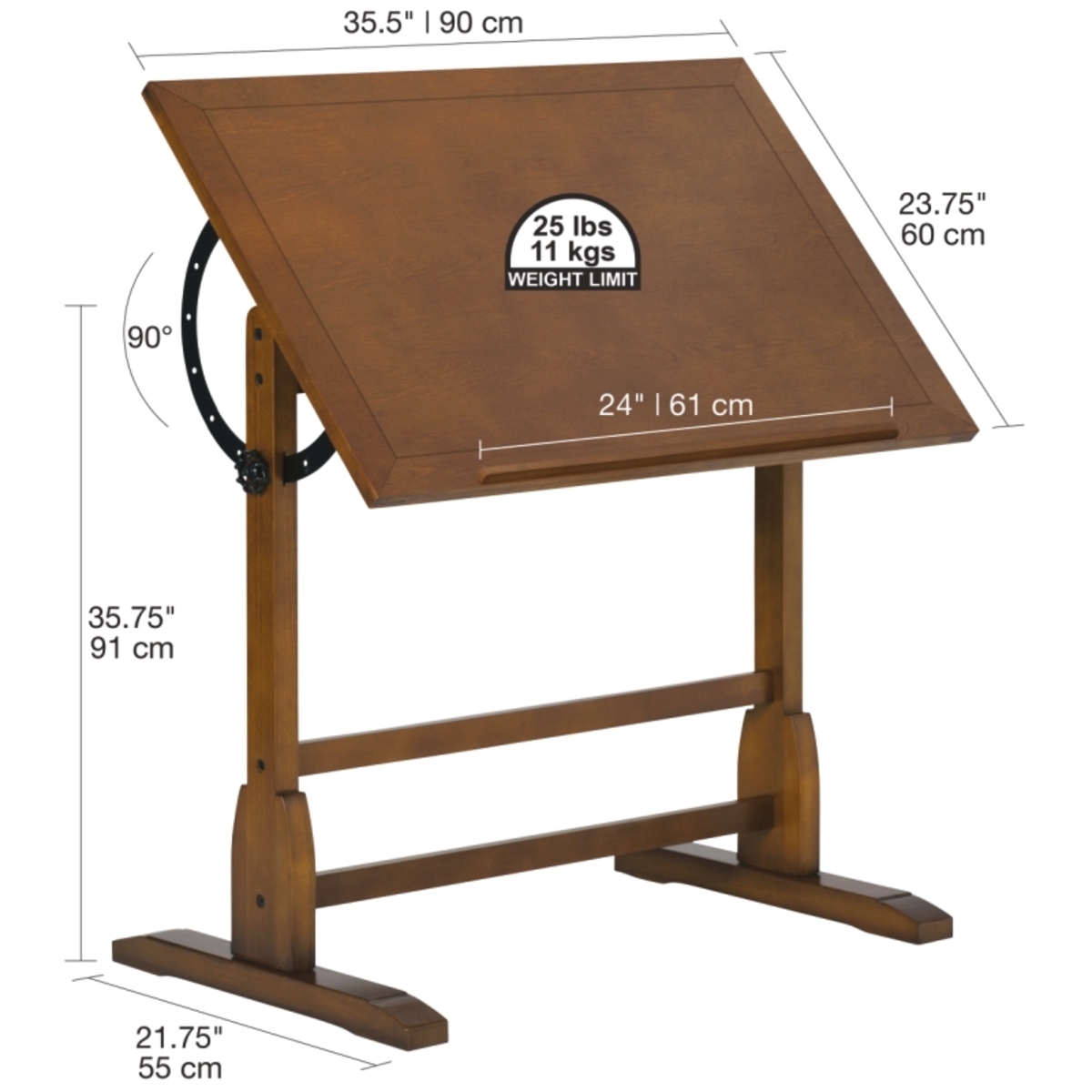Studio Designs Vintage Drafting Table - 36'' x 24''| Utrecht