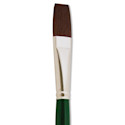 Silver Brush Ruby Satin Synthetic Brush - Flat, Size 10, Long Handle