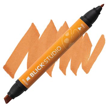 Open in modal - Blick Studio Marker - Burnt Orange marker and swatch