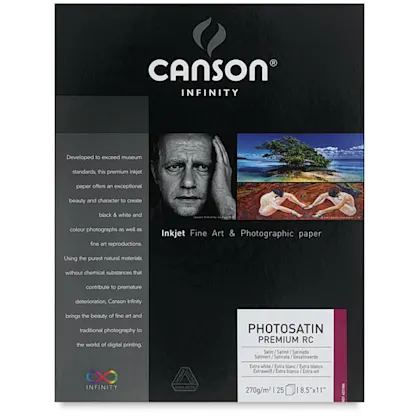 Canson Infinity PhotoSatin Premium Resin Coated Inkjet Paper | BLICK ...