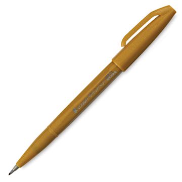 Open in modal - Pentel Arts Brush Tip Sign Pen - Ochre