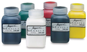 Jacquard Textile Color Set - 8 oz Jars, Set of 6
