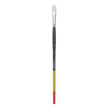 Open in modal - Princeton Snap! Natural Bristle Brush - Filbert, Long Handle, Size 6