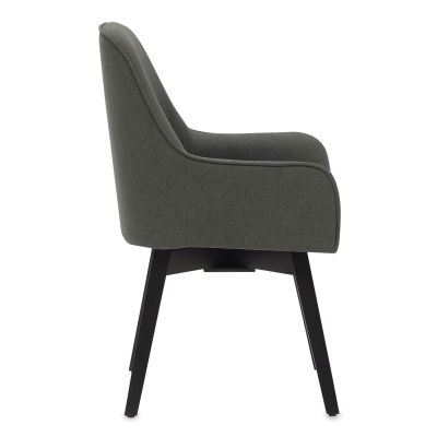 Studio Designs Spire Swivel Chairs - Side view of Pewter color Chair
