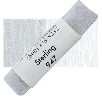 Open in modal - Great American Handmade Pastel - Sterling, 947 pastel and swatch