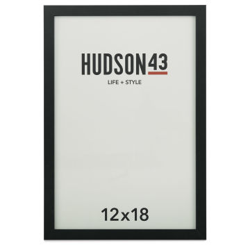 Hudson 43 Gallery Frame - Black, 12" x 18" (Front of frame)