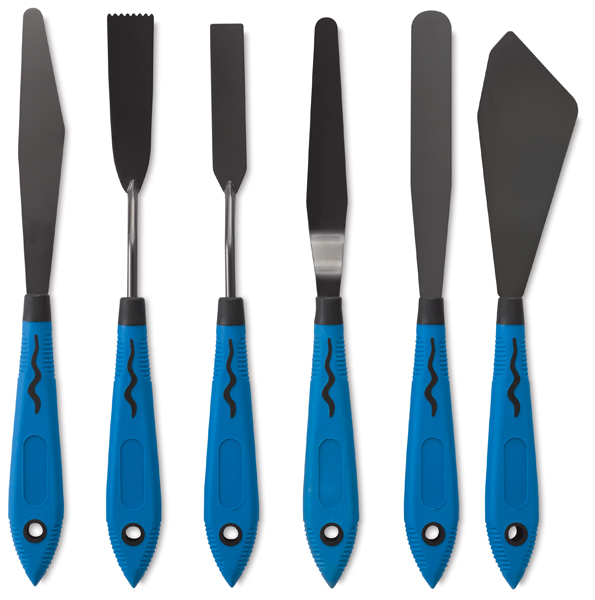 Blick Comfort Grip Palette Knives by RGM - Mix and Spread, Set of 6