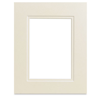 Savage Pre-Cut Double Mat - Ivory/ Ivory, 8" x 10" (5" x 7" Opening)
