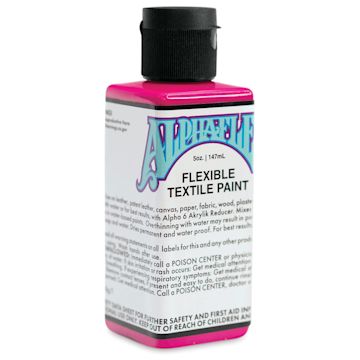 Open in modal - Alpha6 AlphaFlex Textile and Leather Paint - Electroshock Magenta, 147 ml, Bottle