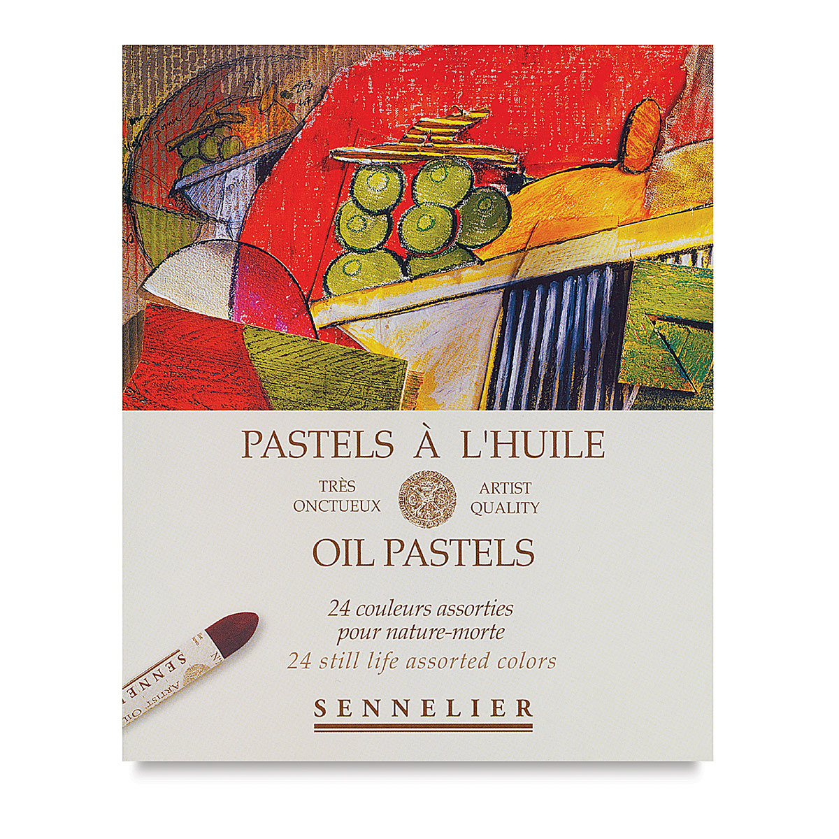 Sennelier Oil Pastels - White 001 - Atlantis Art Materials