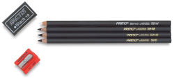 General's Primo Euro Charcoal Pencil Set - Assorted Sizes