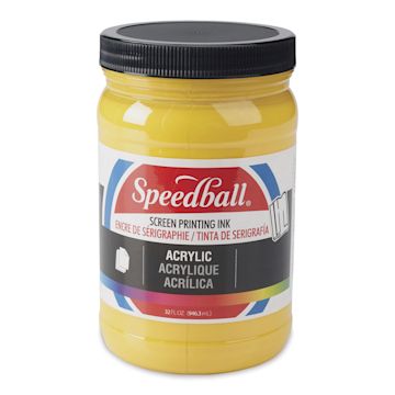 Open in modal - Speedball Permanent Acrylic Screen Printing Ink - Medium Yellow, Quart