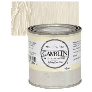 Gamblin Artists' Oil Color - Warm White, 8 oz can