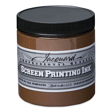 Open in modal - Jacquard Screen Printing Ink - Opaque Brown, 8 oz